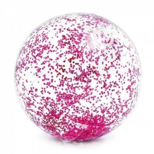 roze glitter strandbal